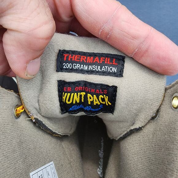 Eddie Bauer Rubber Duck Boots 8 Thermafill 200g Insulation Weatheredge Hunt Pack - Picture 2 of 16